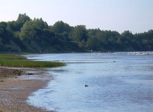Hundestrand mit Steilufer Hundestrand mit Steilufer